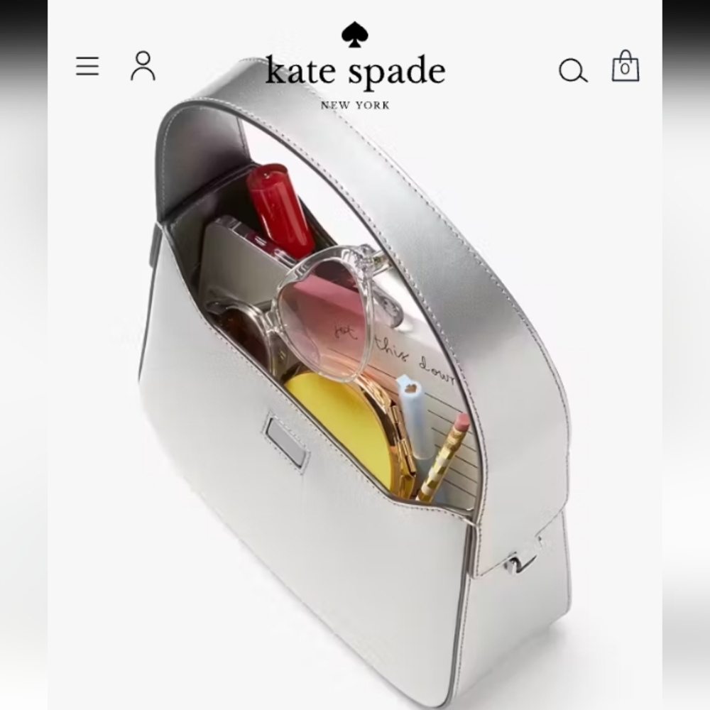 Kate Spade Sam Icon Starlight Silver Metallic - Picture 7 of 8